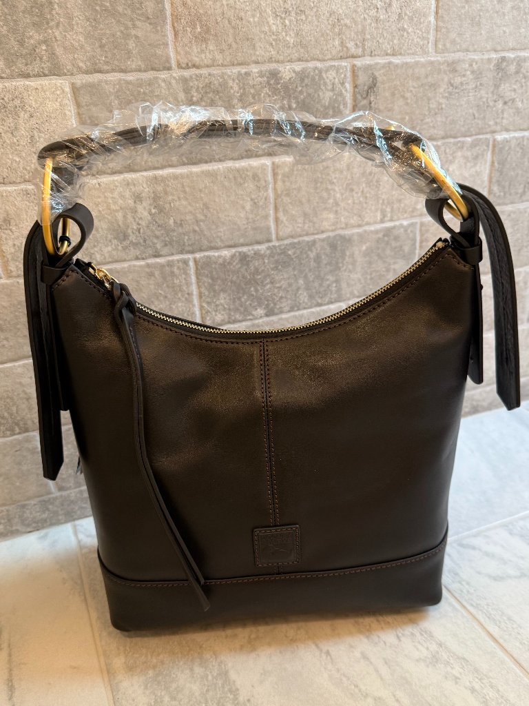Nwt Dooney & Bourke Black Florentine Gracie Shoulder Bag